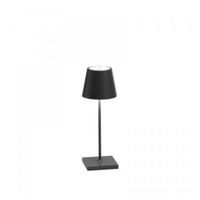 mini lampara de mesa led recargable gris