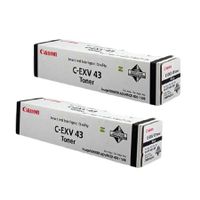 canon c-exv43 black original toners twin pack 2 pack