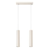 lampara colgante vaza beige 2 luces