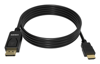 vision 2m black dp to hdmi cable 8k