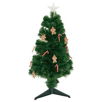 Árbol De Navidad De Fibra Óptica De 37 Led H.90cm