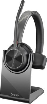 POLY Auriculares Voyager 4310-M USB-C con certificación para Microsoft Teams + llave BT700 + soporte de carga