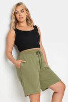 yours joggers cortos caqui mujer curvy y tallas grandes yours