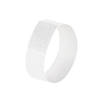 pulseras para eventos supersuaves blancas 120 unidades