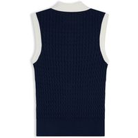 tommy hilfiger jersey ww0ww50102 fine cable sleeveless po para mujer