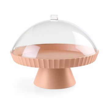 Pedestal con campana y clavijero de polipropileno rosa