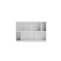 estanteria libreria en melamina blanco 80x119x32 cm