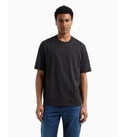 ax armani exchange para hombre xm001228af10356fc026 camiseta regular fit negro s casual algodon manga corta