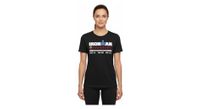 camiseta negra de manga corta para mujer ironman hamburg