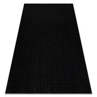 alfombra aura j1852a negro  antracita - pauta estructural moderna 80x150 cm