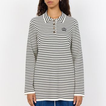 Leveté Room Kirstyn Striped ECOVERO™ Viscose-Blend Top - S