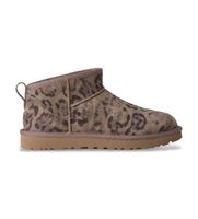 ugg para mujer 1180623 botines de piel classic ultra mini spotted marron 40 plano ninguno casual animal print