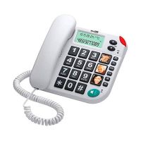 maxcom kxt480 telefono de sobremesa blanco