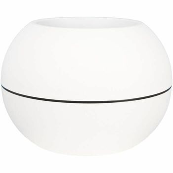 Maceta Plástica Circular Blanca Riviera Ø 50 Cm