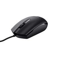 mouse trust tm-101 eco usb 3 botones y rueda desplazamiento 1200dpi color negro 25295