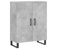 vidaxl aparador de madera de ingenieria gris hormigon 695x34x90 cm