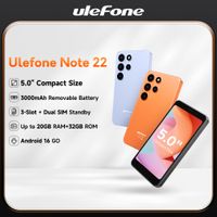 restreno mundialrulefone note 22 mini r smartphone de 50 con android 16 bateria extraible dual sim en espera y version global