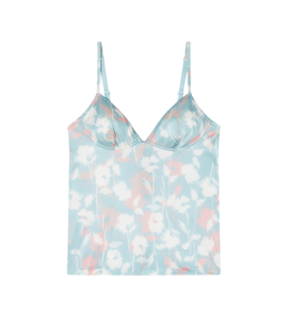 Emporio Armani para mujer. EW001944_AF19035 Camiseta Micro azul (L), Homewear, Poliamida, Sin mangas / Tirantes