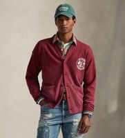 polo ralph lauren para hombre 710p04976001 sudadera de felpa con grafico vintage burdeos xl rojo casual algodon