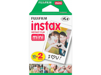 pelicula fotografica - fujifilm instax mini brillo 2 x 10 hojas blanco