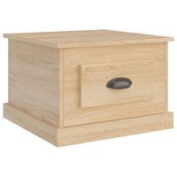 mesa de centromesa auxiliarmesa de cafe madera contrachapada roble sonoma 50x50x35 cm