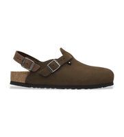birkenstock para hombre 1032024 zuecos de piel tokio ajuste regular marron 45 plano hebilla casual