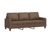 sofa de 3 plazas - sofa de salon de tela marron 180 cm