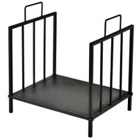 estante para lena 445x33x465 cm negro