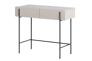 Consola de 2 cajones con patas de metal cachemir 100x85 cm