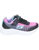 zapatilla skechers microspec plus negra y morada 303532l-bkmt 35