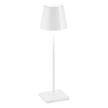 Lámpara de mesa led blanca ip65 regulable zafferano