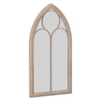 costway espejo panel ventana estilo granja arqueado pared marco metal antiexplosion sala estar entrada chimenea jardin 1115x605cm