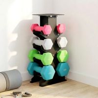 juego de mancuernas sportnow metal plastico 21x14x42 cm multicolor