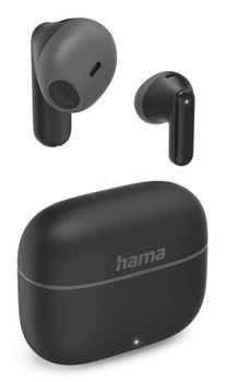 Auriculares Hama inalámbricos True Wireless Bluetooth con Micrófono y Control táctil Negro