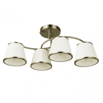 Lampara lantanas 4xe27 cuero pant.beis 24x64x31,5cm