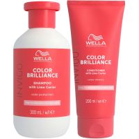 wella professionals care invigo color brilliance colour protection shampoo  conditioner for fine medium hair 300ml