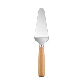 Espátula para tarta inox mango madera