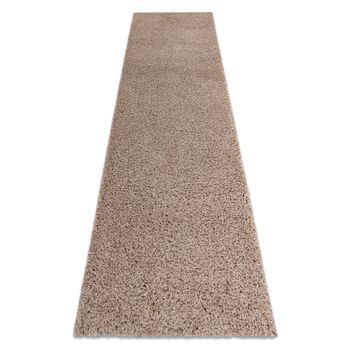 Alfombra, Alfombra De Pasillo Soffi Shaggy 5cm Beige - Para La Cocina, 80x200 Cm