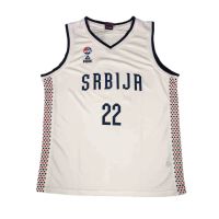 camiseta vasilije micic serbia - peak paris 2024 blanca