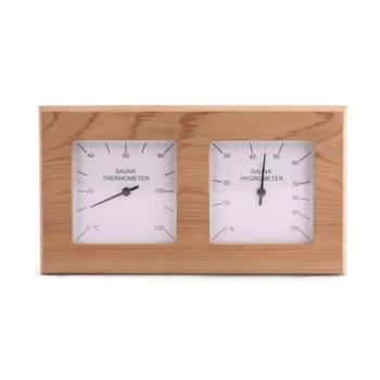 Termohigrómetro Cuadrado Dual Álamo Sauna Real Time Sentiotec