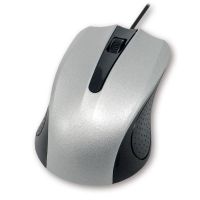 raton mcl ss-212u ambidextro usb 1200 dpi negro plata con cable