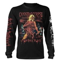 cannibal corpse camiseta manga larga eaten back to life para mujer