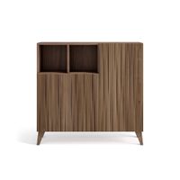 zapatero melamina nogal puertas impresas vallado nogal 87x90x27