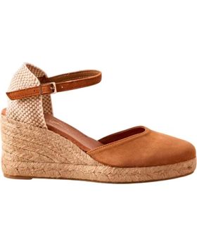 de KESLEM ALPARGATA CON CUNA DE YUTE PARA MUJER EN COLOR CUERO
