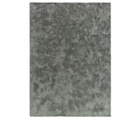 alfombra lisa de pelo alto antracita roma 80x150 cm - atticgo