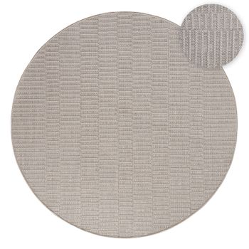 Alfombras de interior y exterior Verona beige 200 cm redondo
