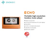 reproductor de musica portatil fiio echo 4g con bluetooth dac dual cs43198 35mm y 44mm diseno retro walkman
