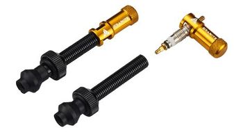 Granite design juicy nipple tubeless valves 45 mm with valve key caps gold