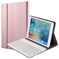 funda con teclado bluetooth royal bailey dy-t500 para samsung tab a7 104 rosa