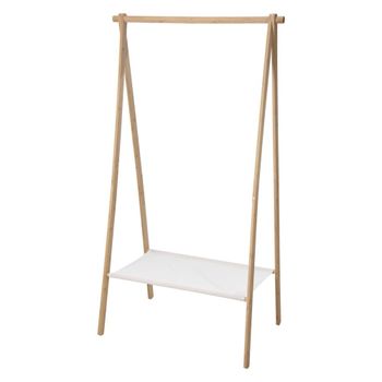 Perchero en bambu natural de 86x57x155cm